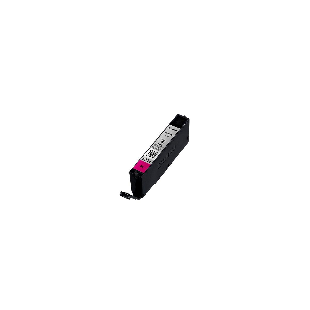 Una cartuccia d'inchiostro Canon magenta etichettata S71XL.