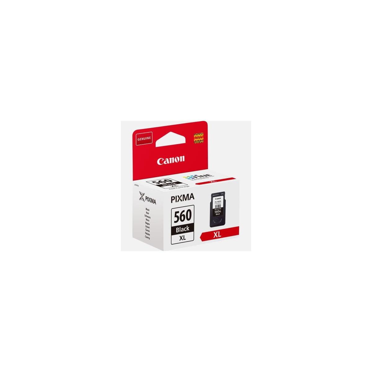 Cartuccia d'inchiostro nero Canon PIXMA 560 XL, confezione originale.