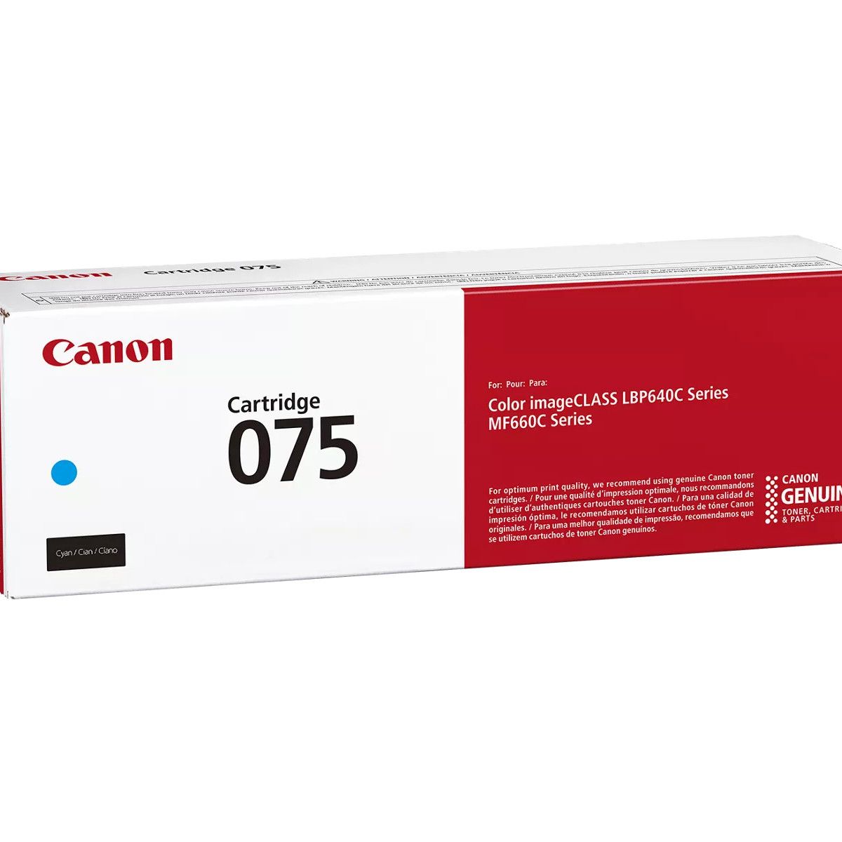 Canon 075 Cyan toner imageCLASS LBP640C MF660C yazıcılar için.