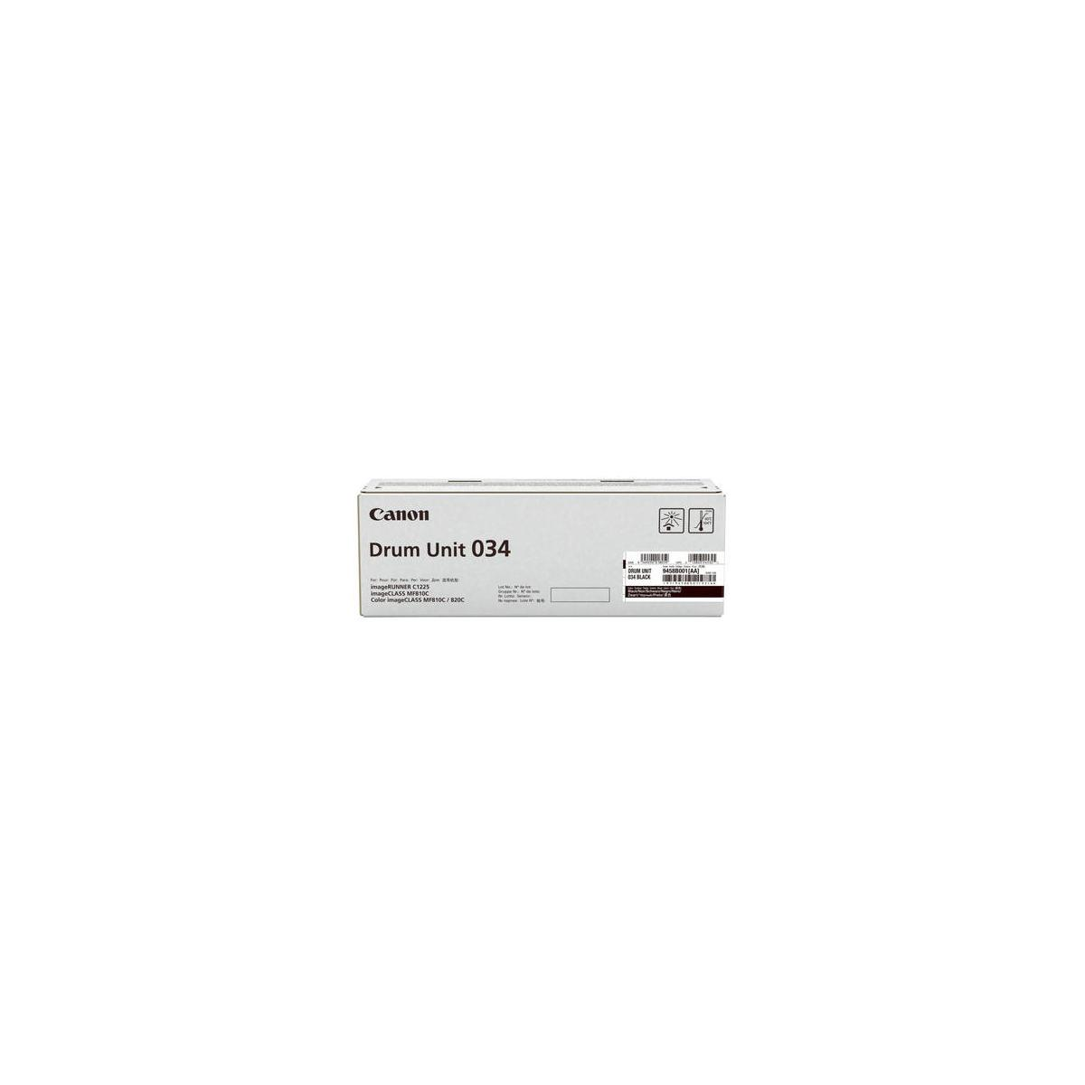 Unidad de tambor Canon 034 negro para imageRUNNER C1225/MF810C/820C.