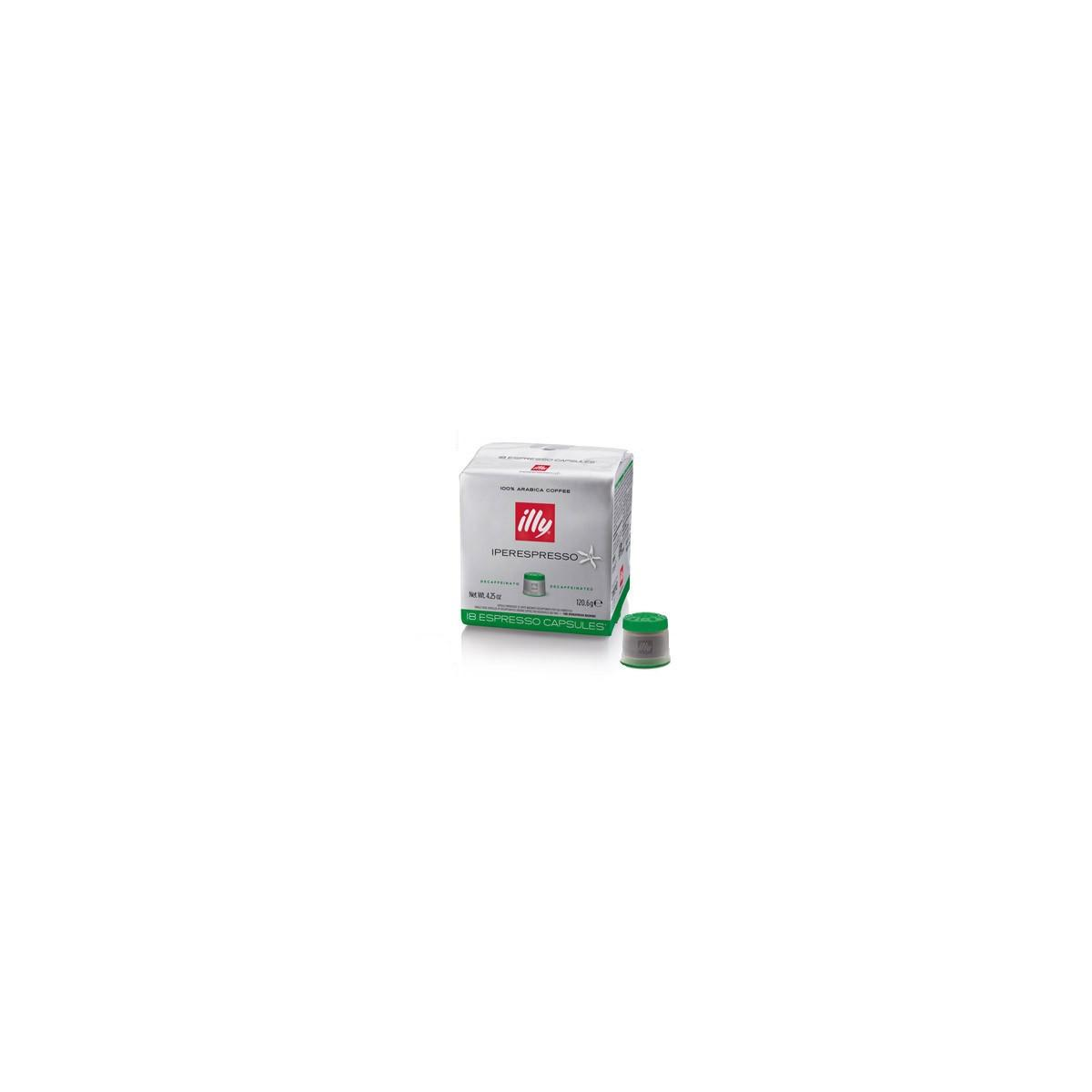 Una confezione di capsule Illy iperEspresso con una singola capsula accanto.