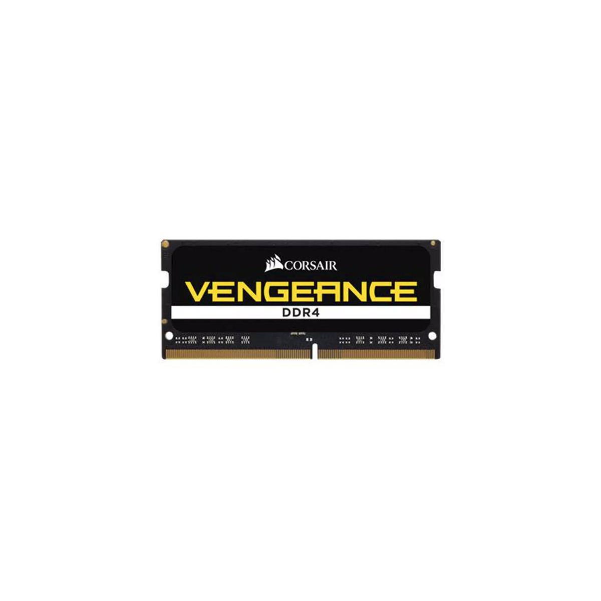 Ein Corsair Vengeance DDR4 RAM-Modul auf weißem Hintergrund.