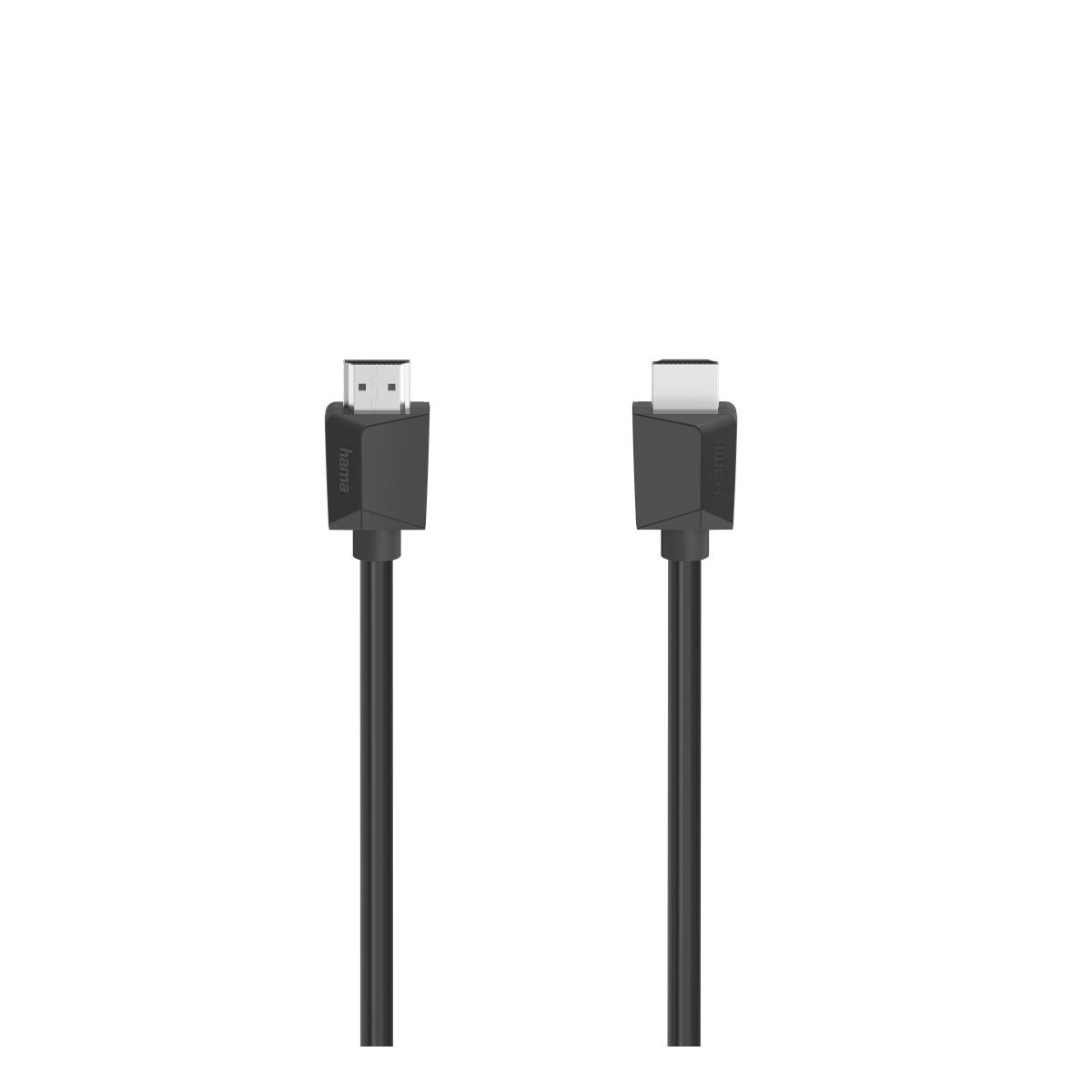 Dos cables HDMI negros con vistas de conector, sobre fondo blanco.