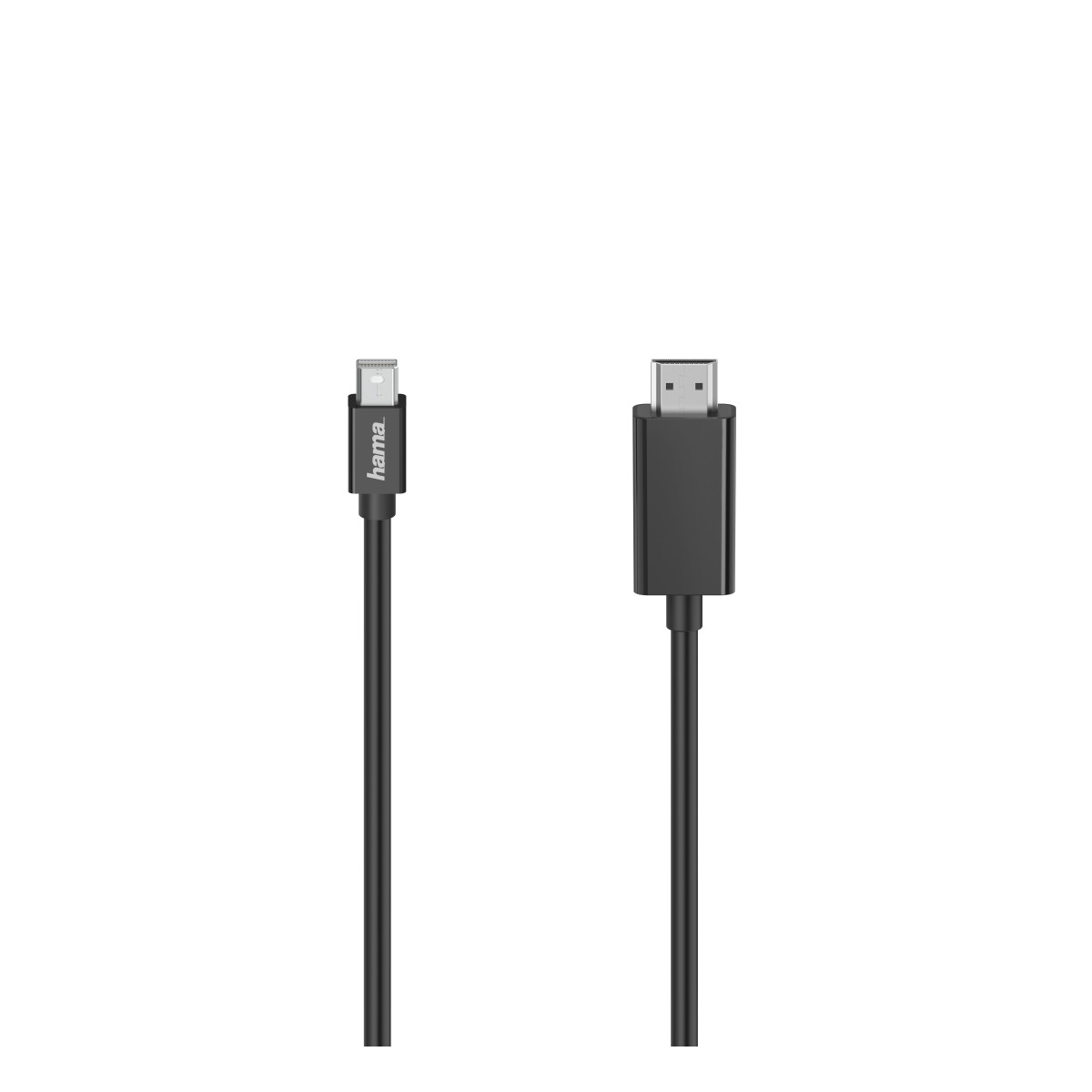 Cavo Hama nero con connettori Mini DisplayPort e HDMI.