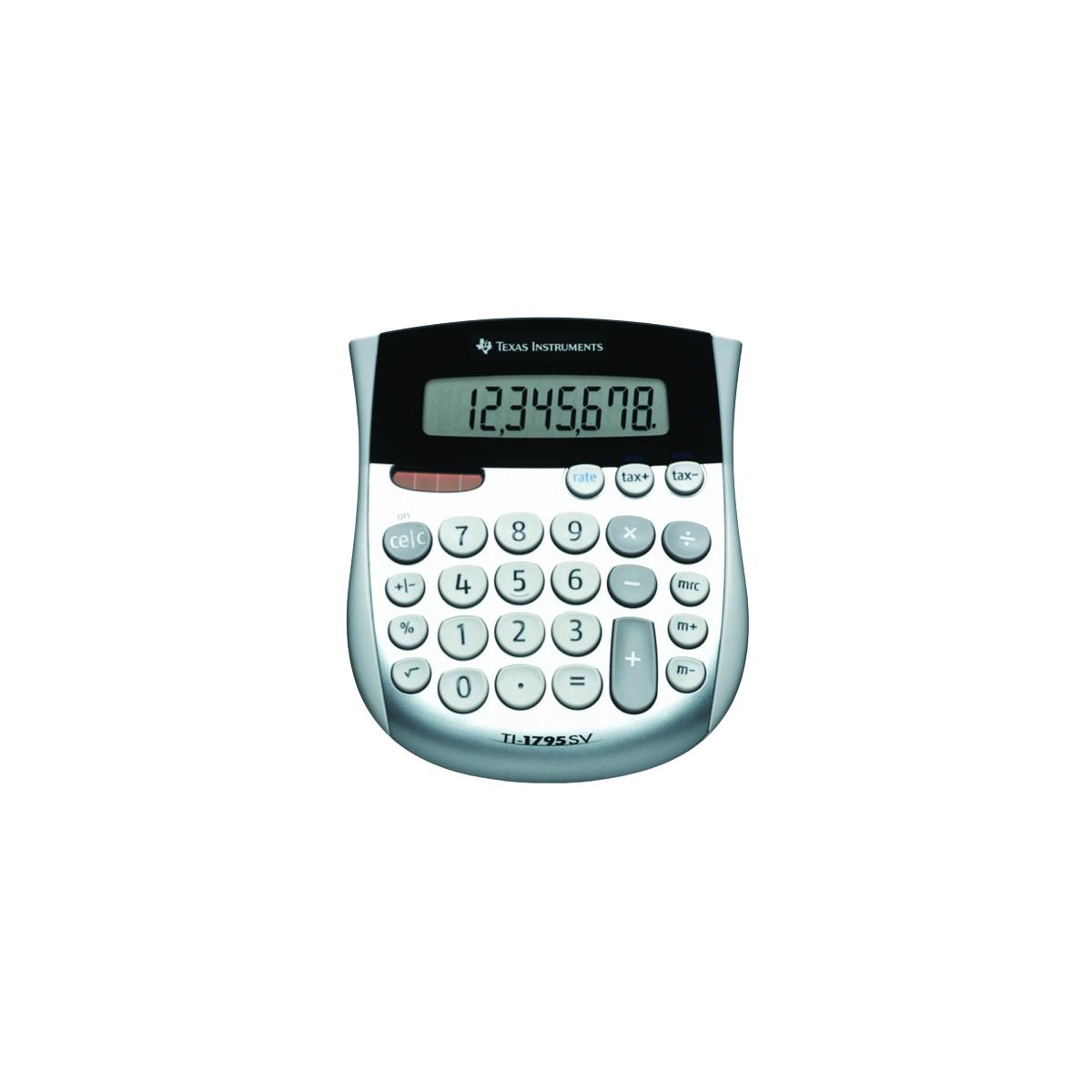 Une calculatrice Texas Instruments affichant des chiffres et des boutons.