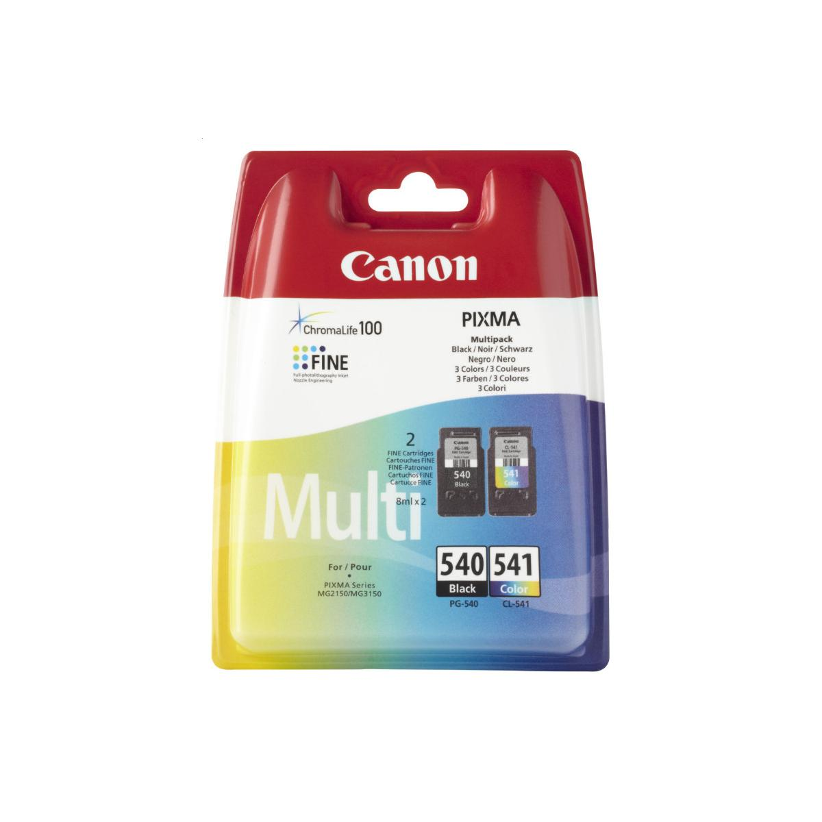 Cartucce d'inchiostro multipack Canon Pixma con nero e colore. Contiene 2 cartucce.