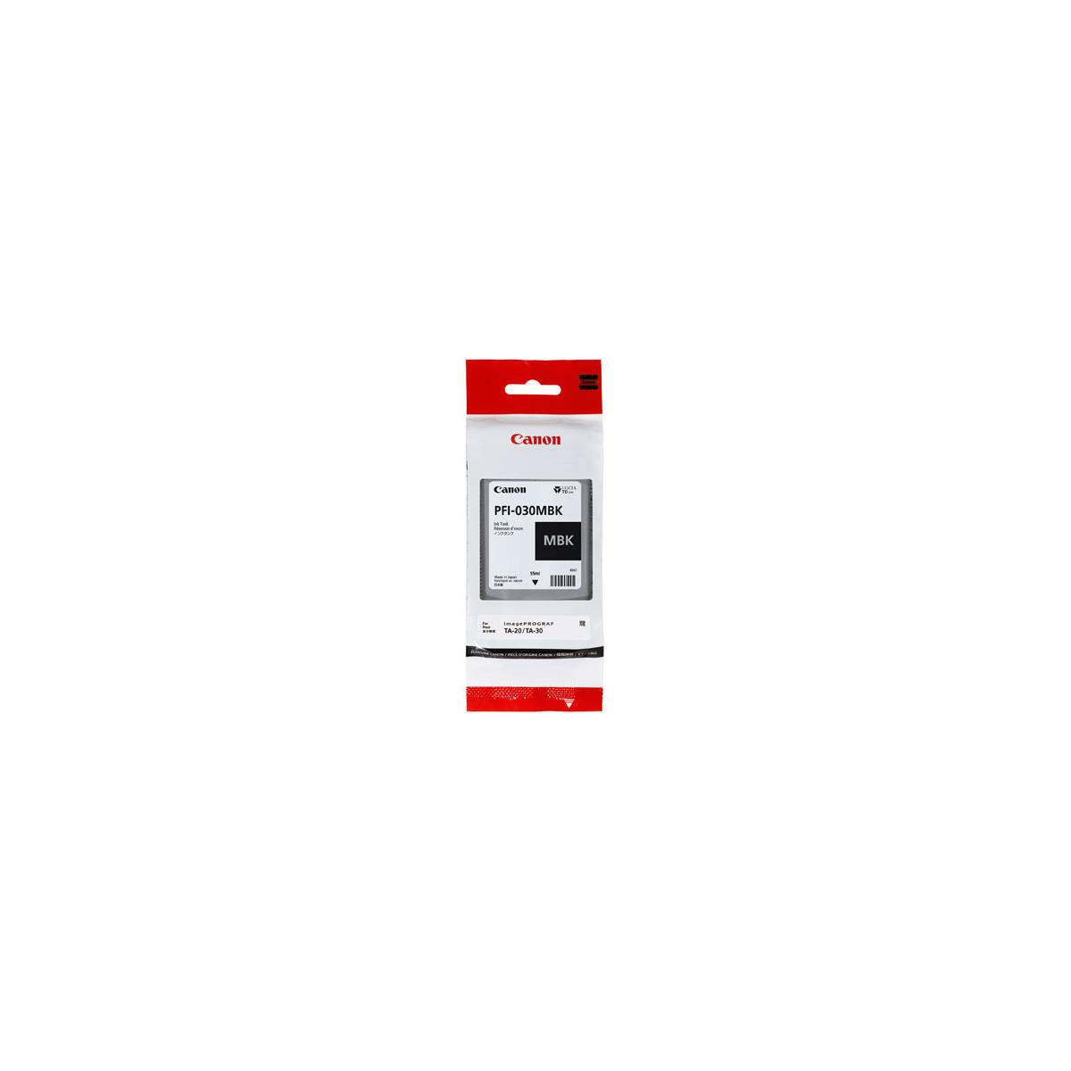 Encre Canon PFI-030MBK pour ImagePROGRAF TA-20/TA-30.