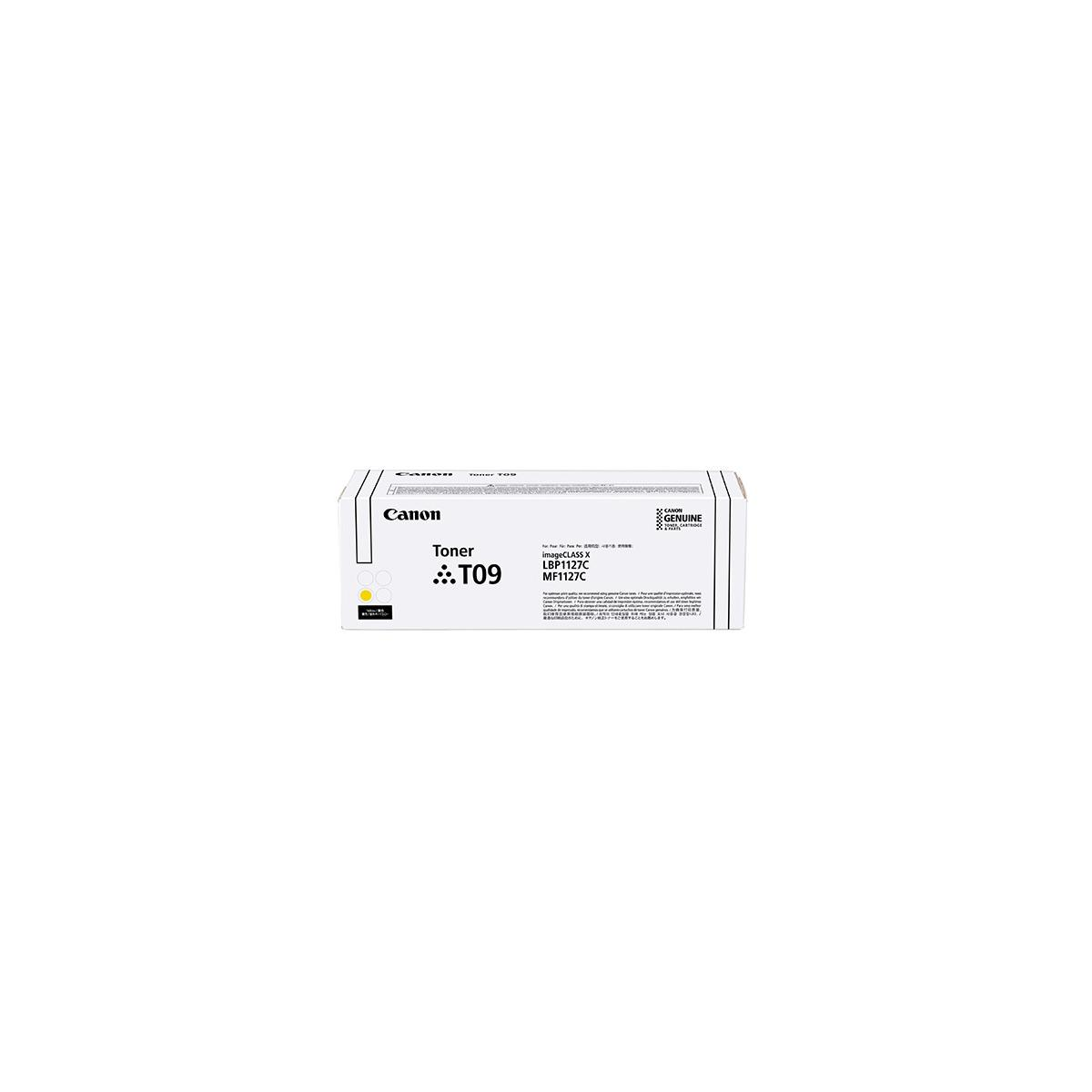 Żółty toner Canon T09, kompatybilny z LBP1127C/MF1127C.