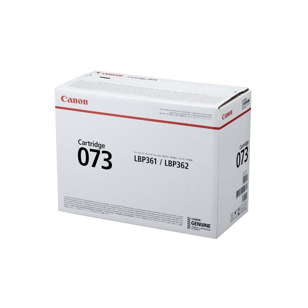 Boîte Canon blanche pour cartouche toner 073, pour imprimantes LBP361/LBP362.