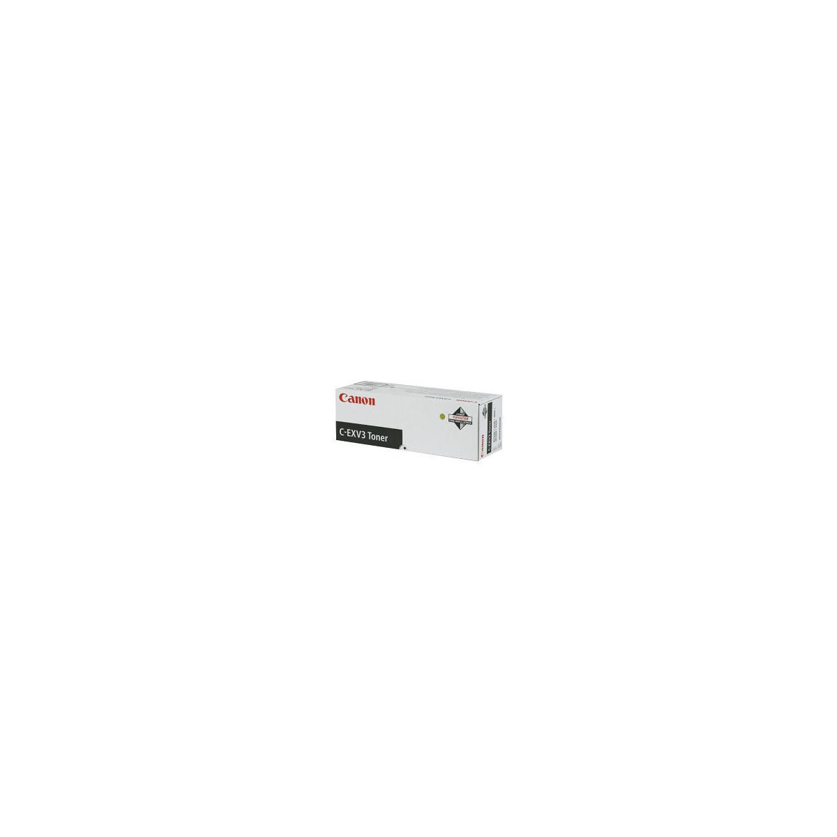 Cartuccia toner Canon C-EXV3 in scatola bianca con accenti neri.