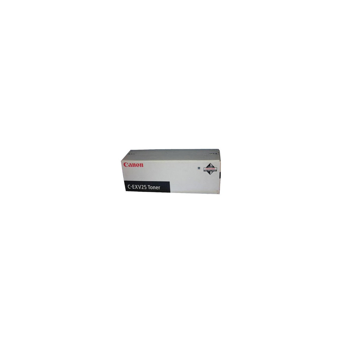 Scatola toner Canon C-EXV25 su sfondo bianco.