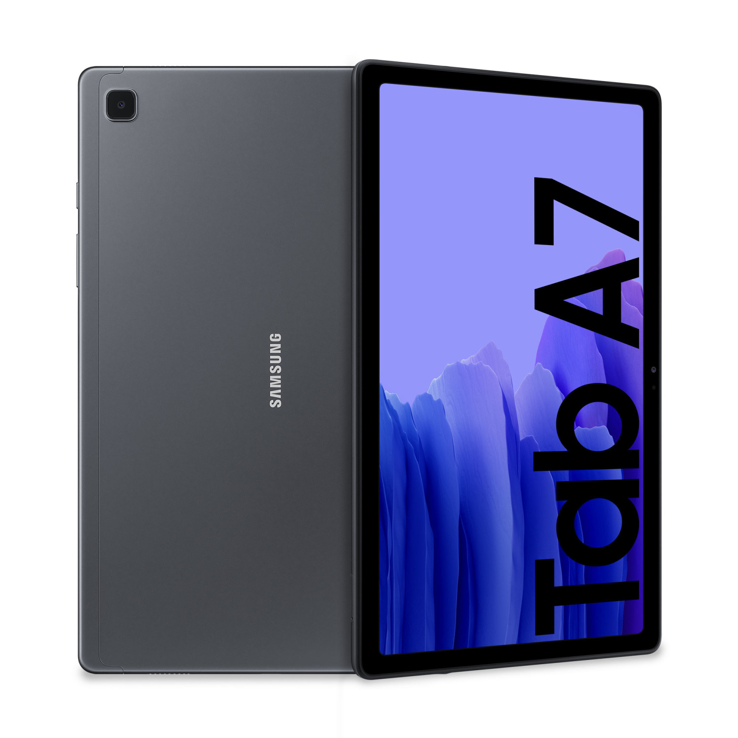 Ein graues Samsung Tablet mit 