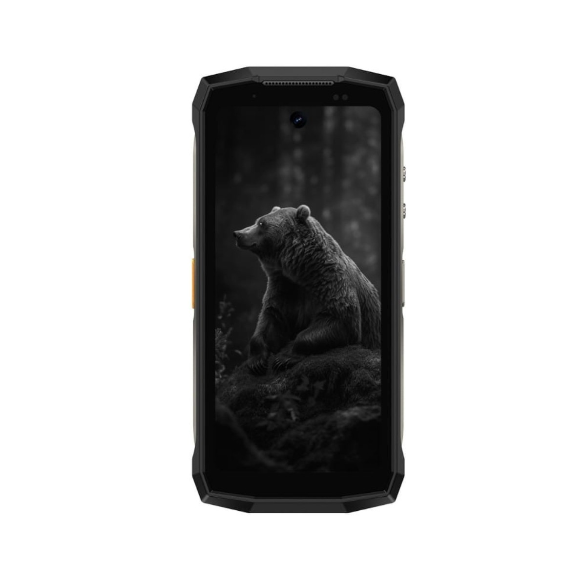 Uno smartphone con immagine di orso.