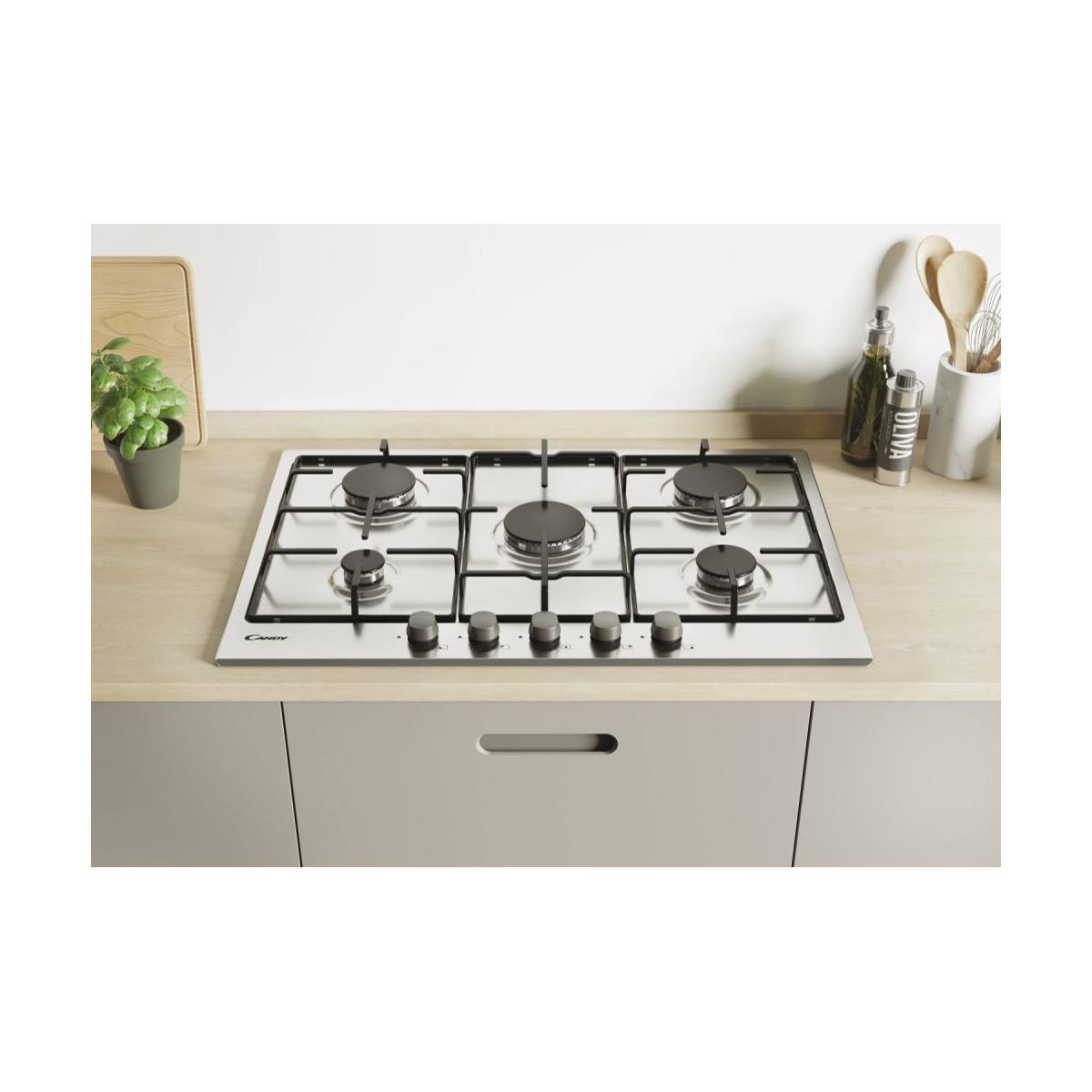 CANDY CAN8016361966857  Kookplaat  - Inbouw  - Gas  - Breedte 74,5 cm  - Gas