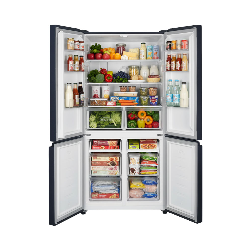 KIBERNETIK Kibernetik FSP  600 Liter Schwarz Refrig Freezer Combination (E, 1905.000000 mm hoch, Schwarz)