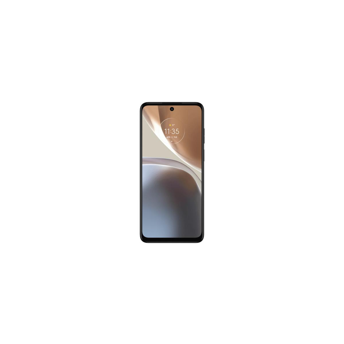 Un smartphone negro que muestra las 11:35 en su pantalla. Centrado.
