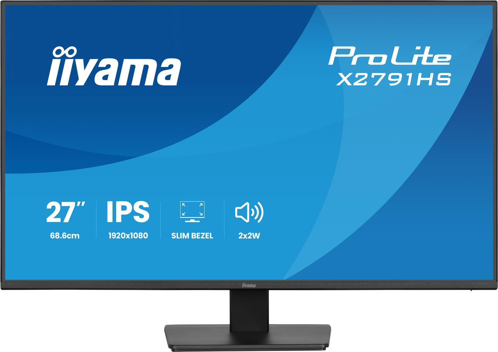 Monitor Iiyama ProLite X2791HS da 27" IPS con cornice sottile e altoparlanti 2x2W.