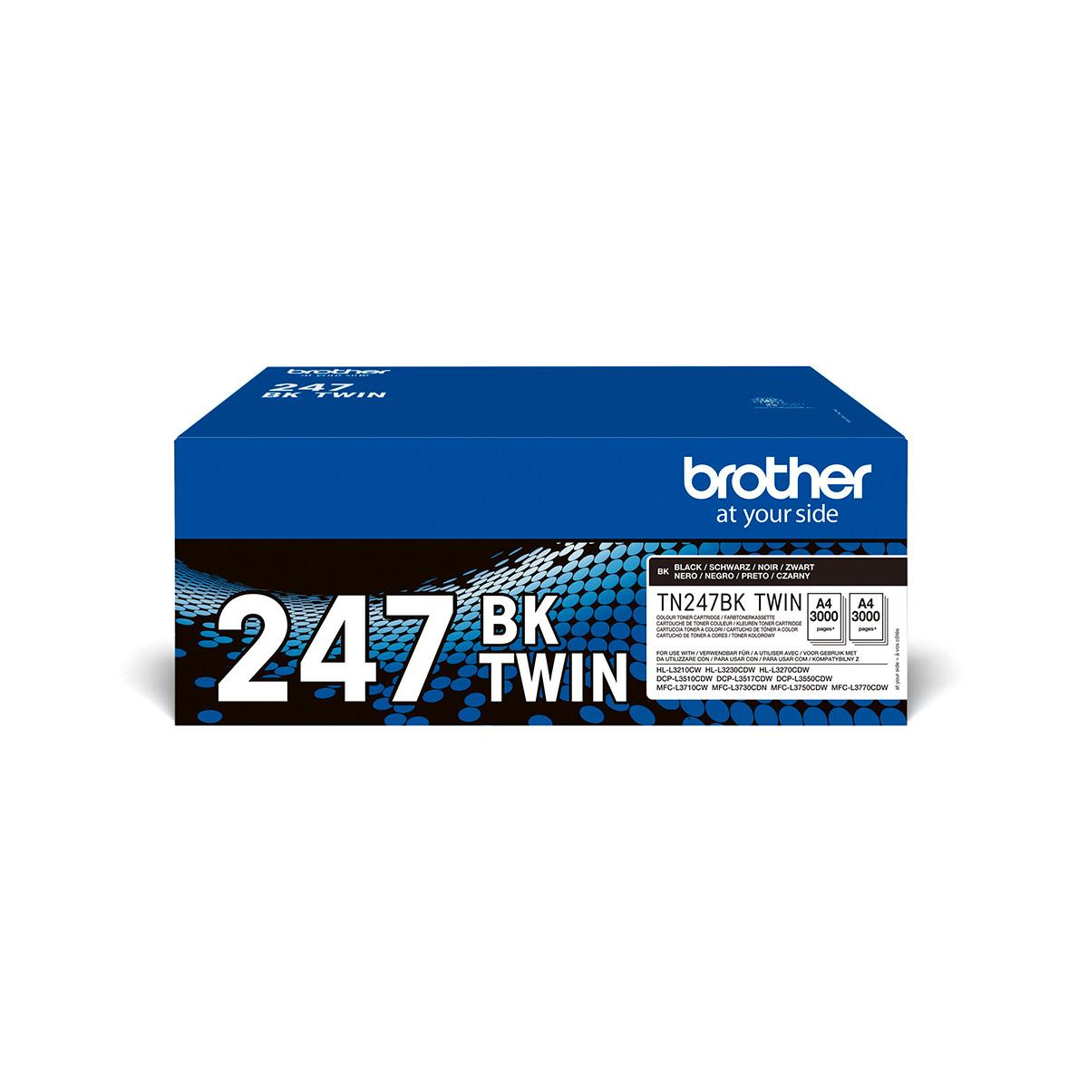 Black Brother TN247BK Twin toner packaging with product details.