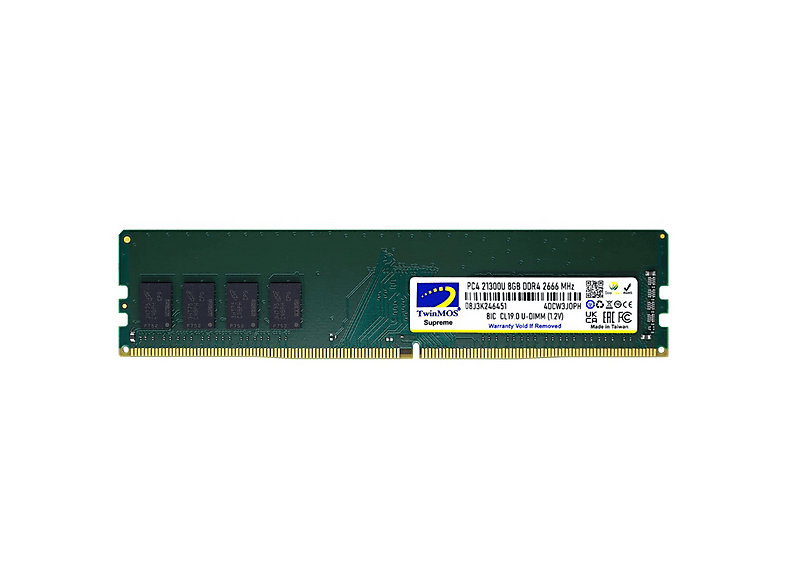 TWINMOS MDD48GB2666D 8 GB DDR4 2666 MHz CL19 Masaüstü Bellek Fiyat