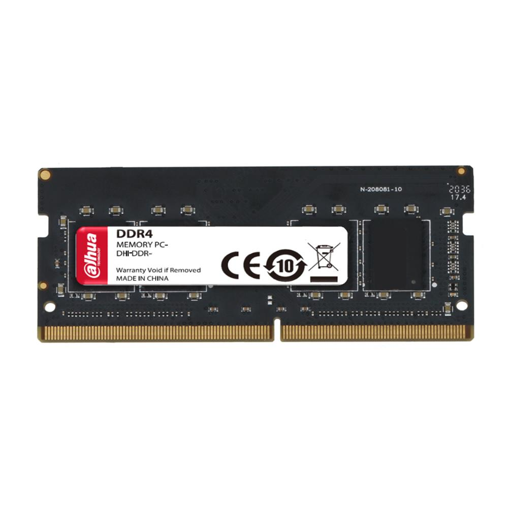 Dahua logosu ve CE işaretli DDR4 RAM modülü.