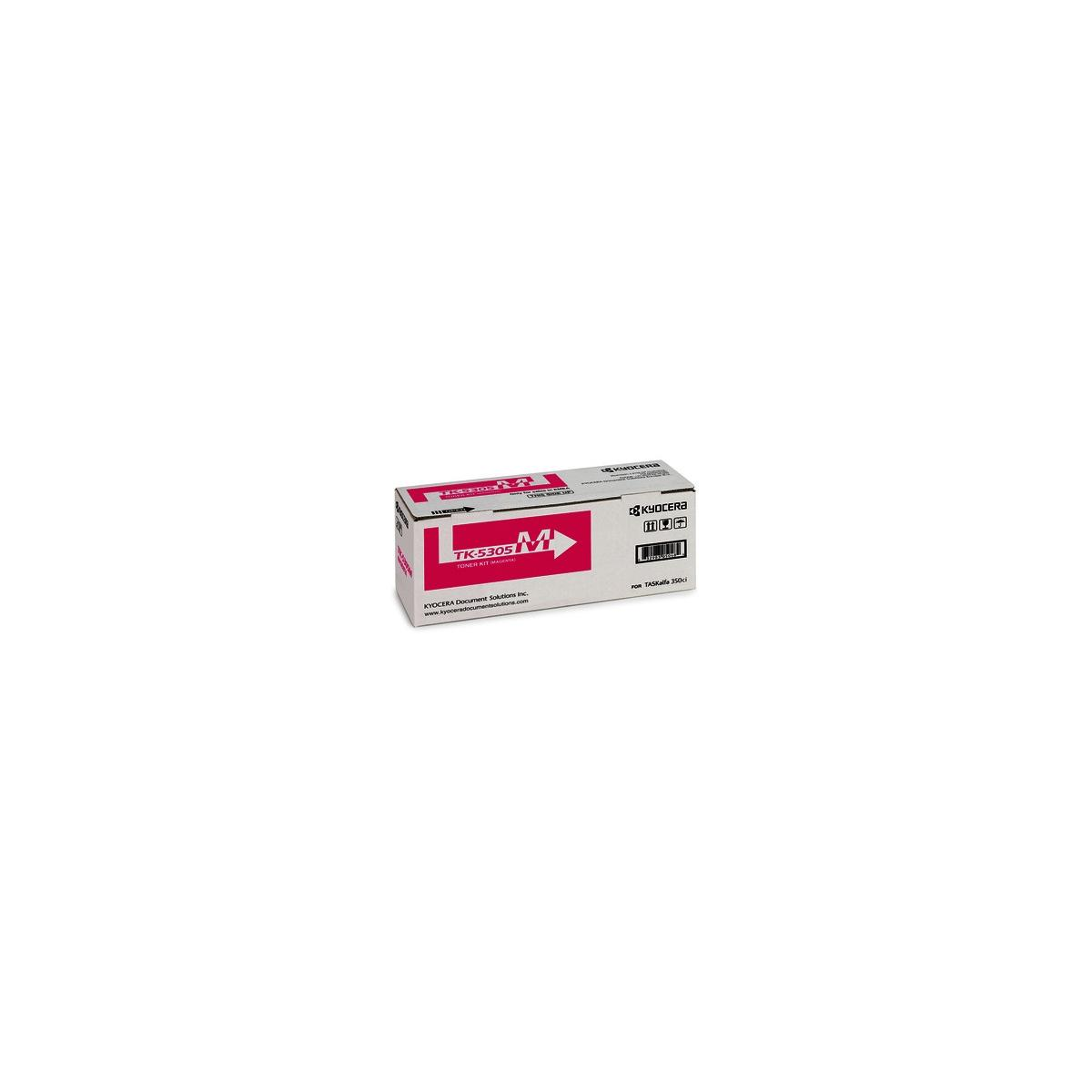 Kyocera TK-5305 M tonercartridge in een roze doos.