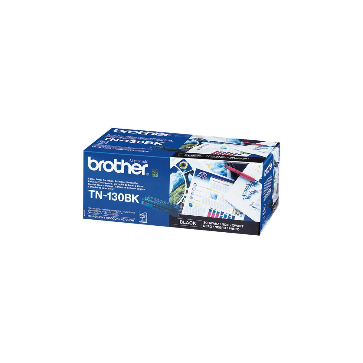 Black Brother TN-130BK toner cartridge on a white background.