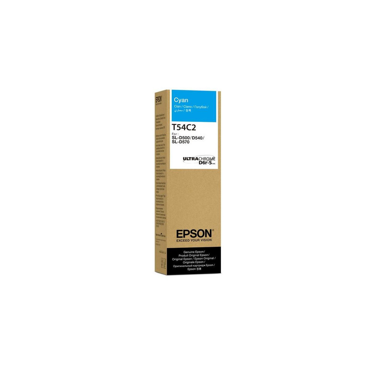 Tinta cian Epson T54C2 Ultrachrome D6r-S para SL-D500/D540/SL-D570.