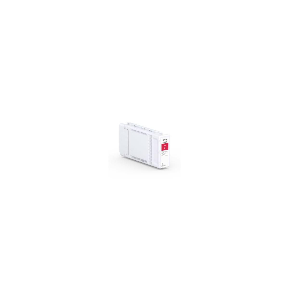 Cartucho de tinta blanco con etiqueta roja que dice 'EPSON 1100F'.