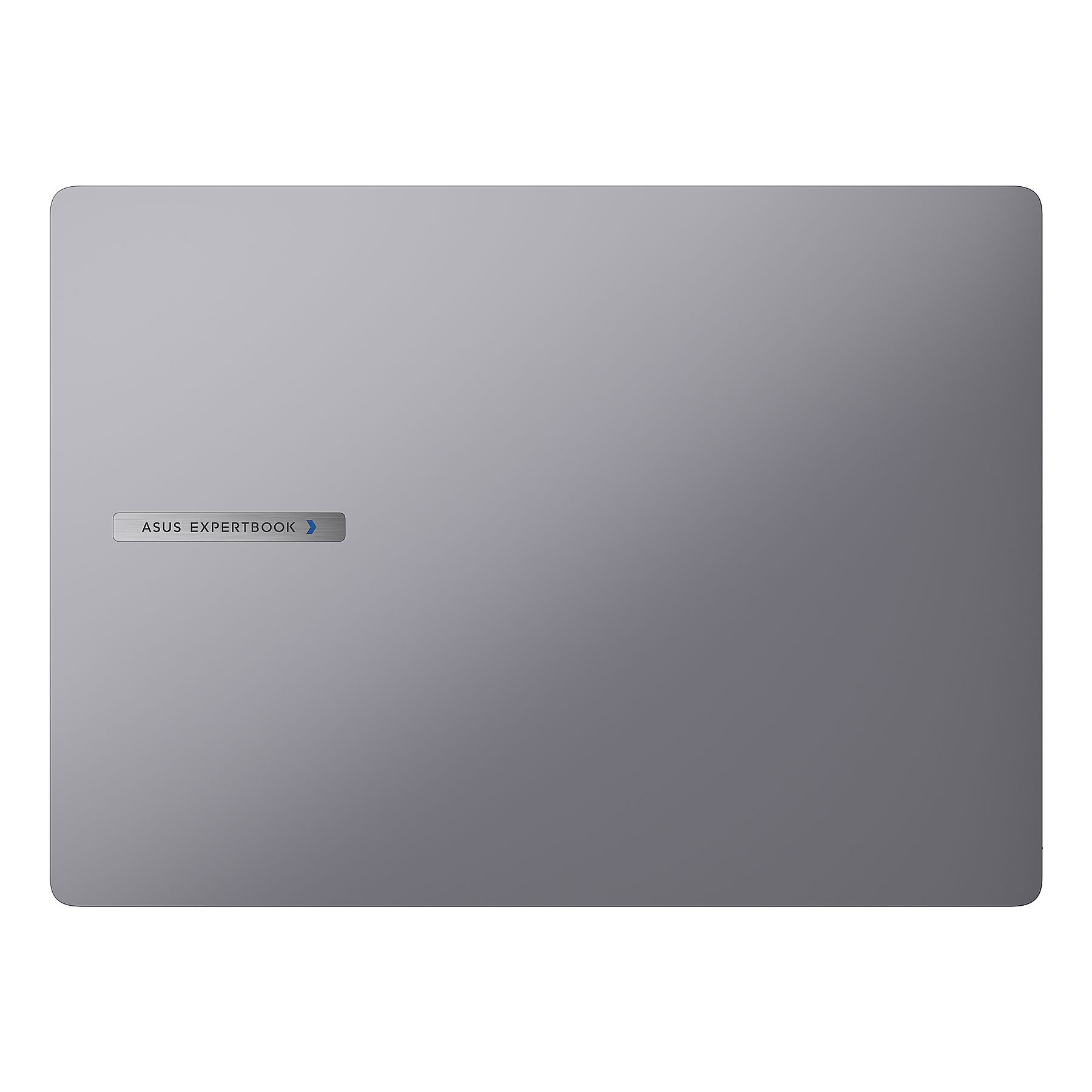 Laptop grigio chiuso con logo ASUS EXPERTBOOK.
