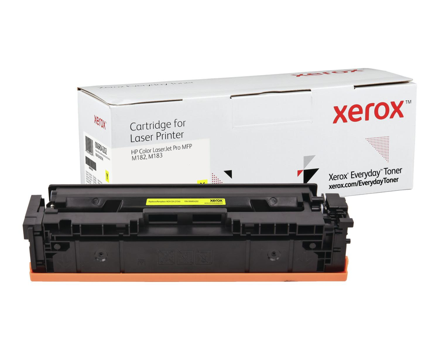 Kasetta tonera Xerox i pudełko do HP Color LaserJet Pro MFP M182, M183.