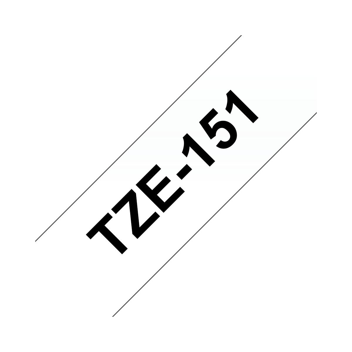 Texte noir sur ruban blanc: TZE-151.