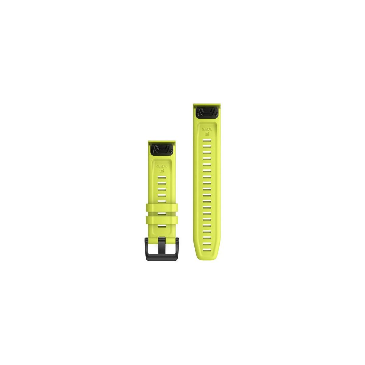 Due cinturini gialli con chiusura QuickFit, uno con fibbia.