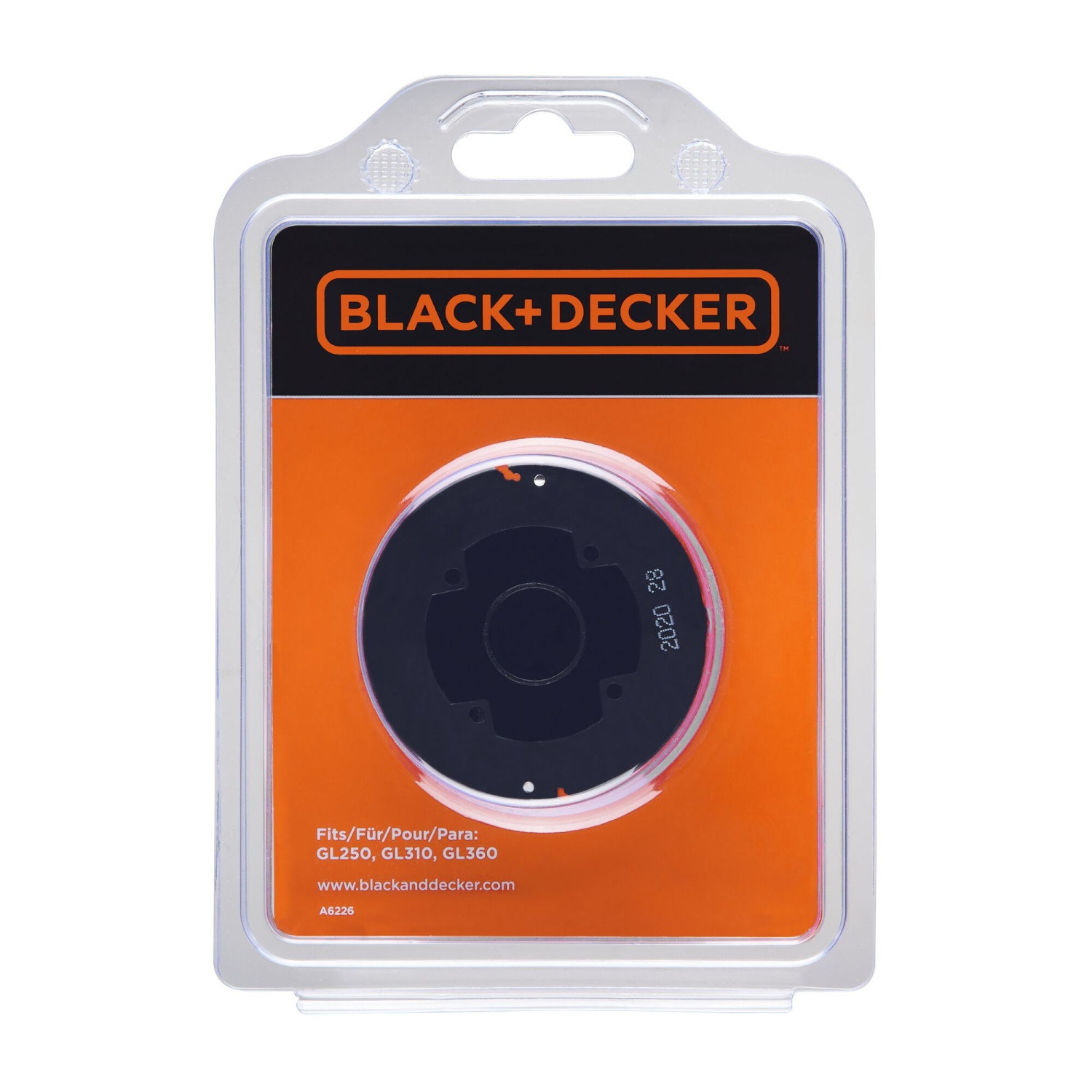 Black+Decker Trimmerspule in Plastikverpackung. Passend für GL250, GL310, GL360.