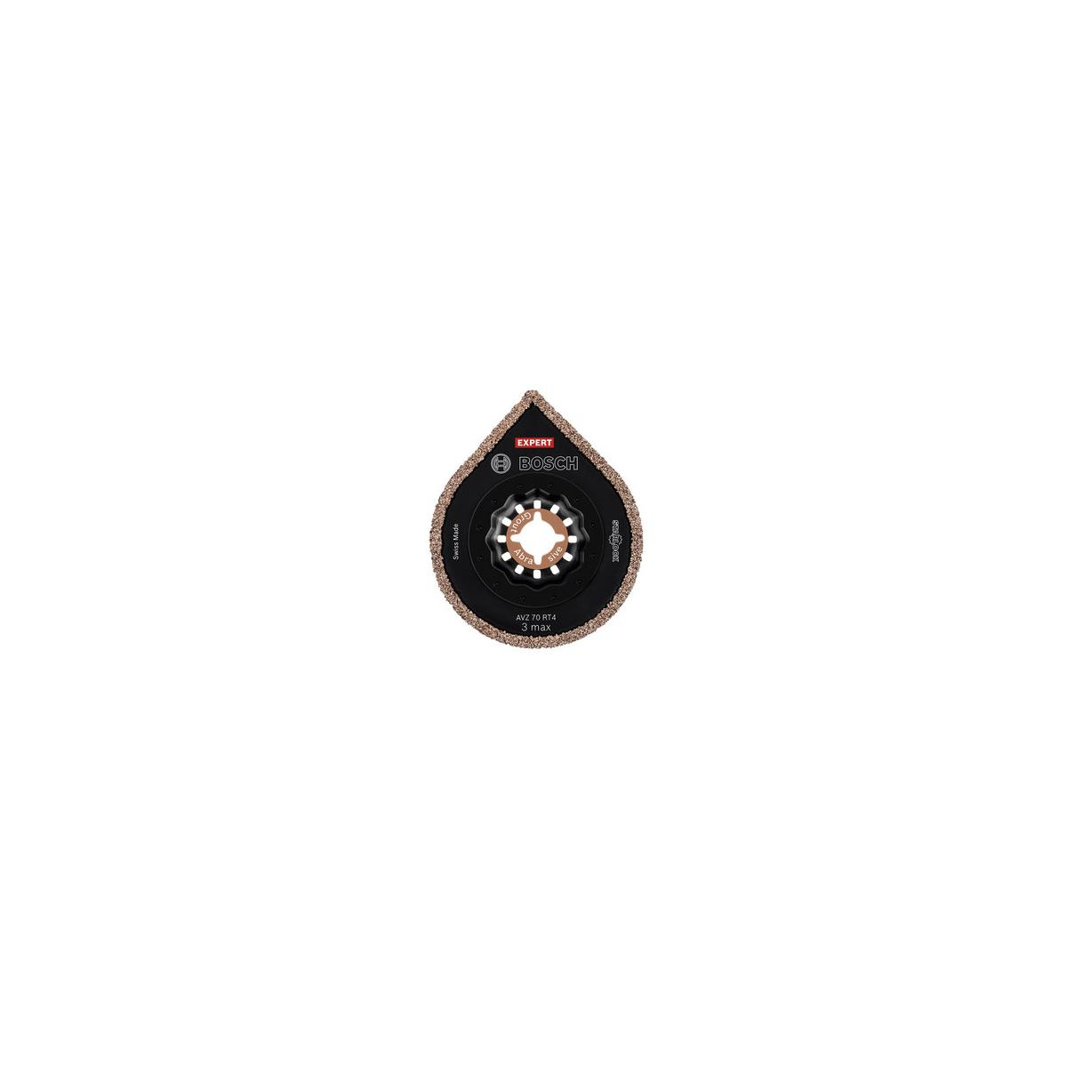 Ein Bosch Expert Schleifaufsatz mit Diamantbesatz für Fugenentfernung.