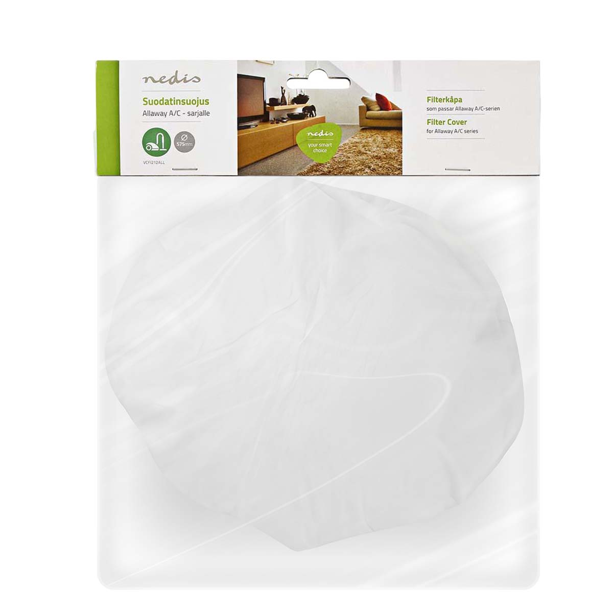 Nedis Filterüberzug für Allaway A/C-Serie, weiß, 575mm.