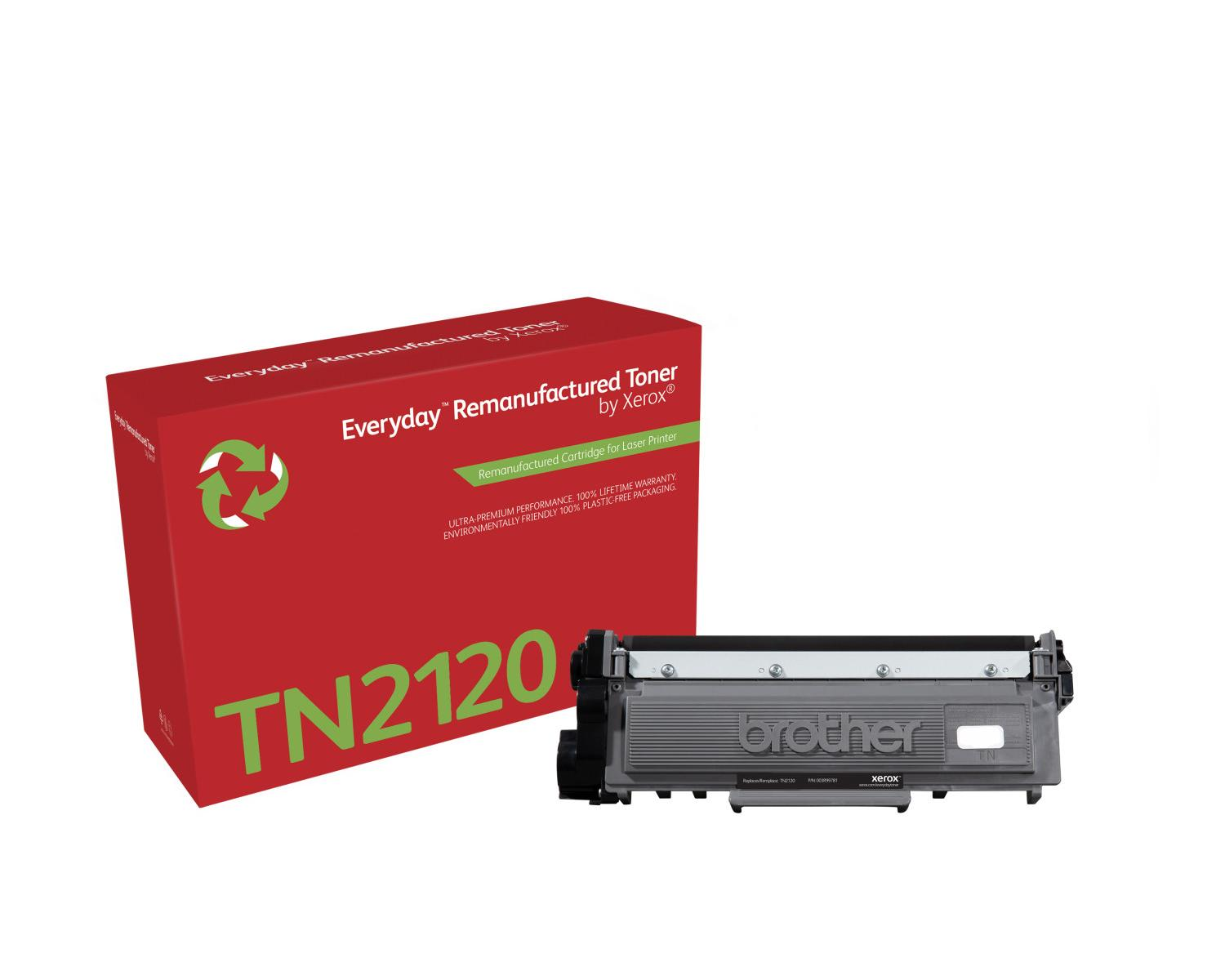 Rode doos met Brother TN2120 toner cartridge.