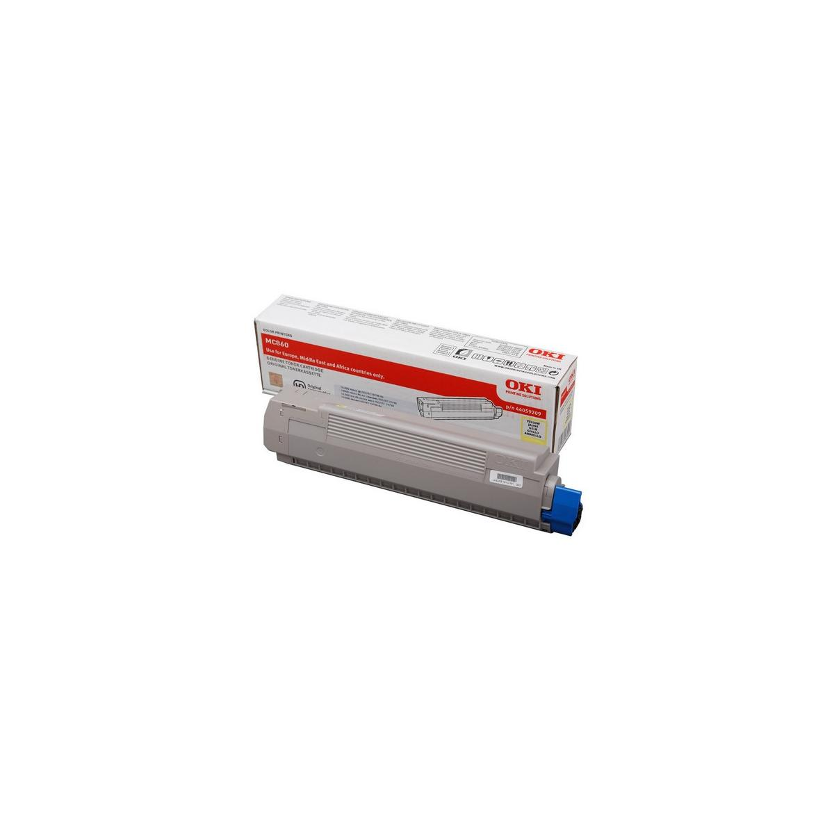 OKI MC860 Gelb-Toner-Kassette in Originalverpackung.
