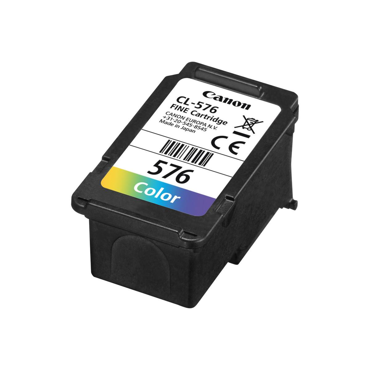 Black Canon CL-576 FINE Cartridge, Color.