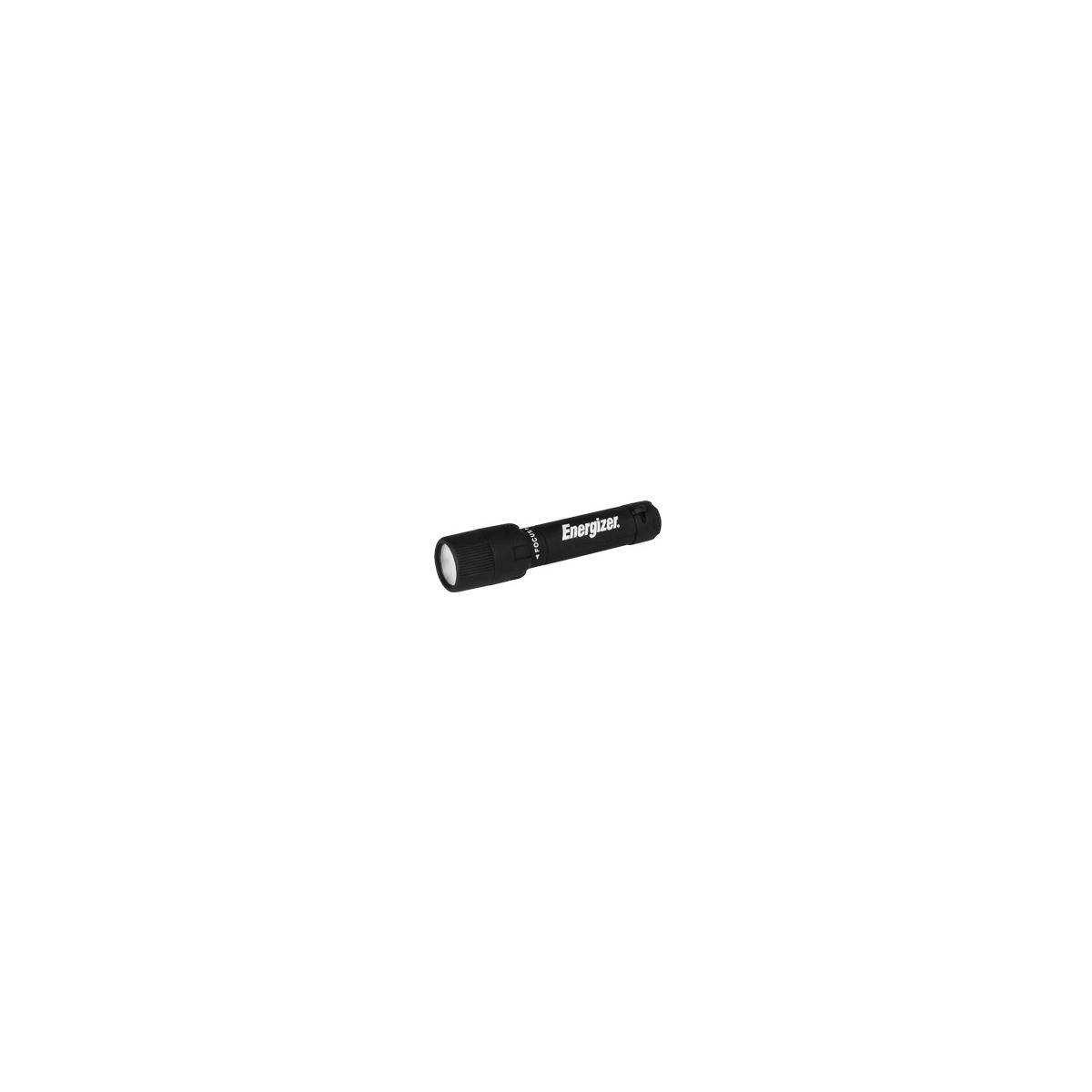 Schwarze Energizer-Taschenlampe mit Fokus-Einstellung.