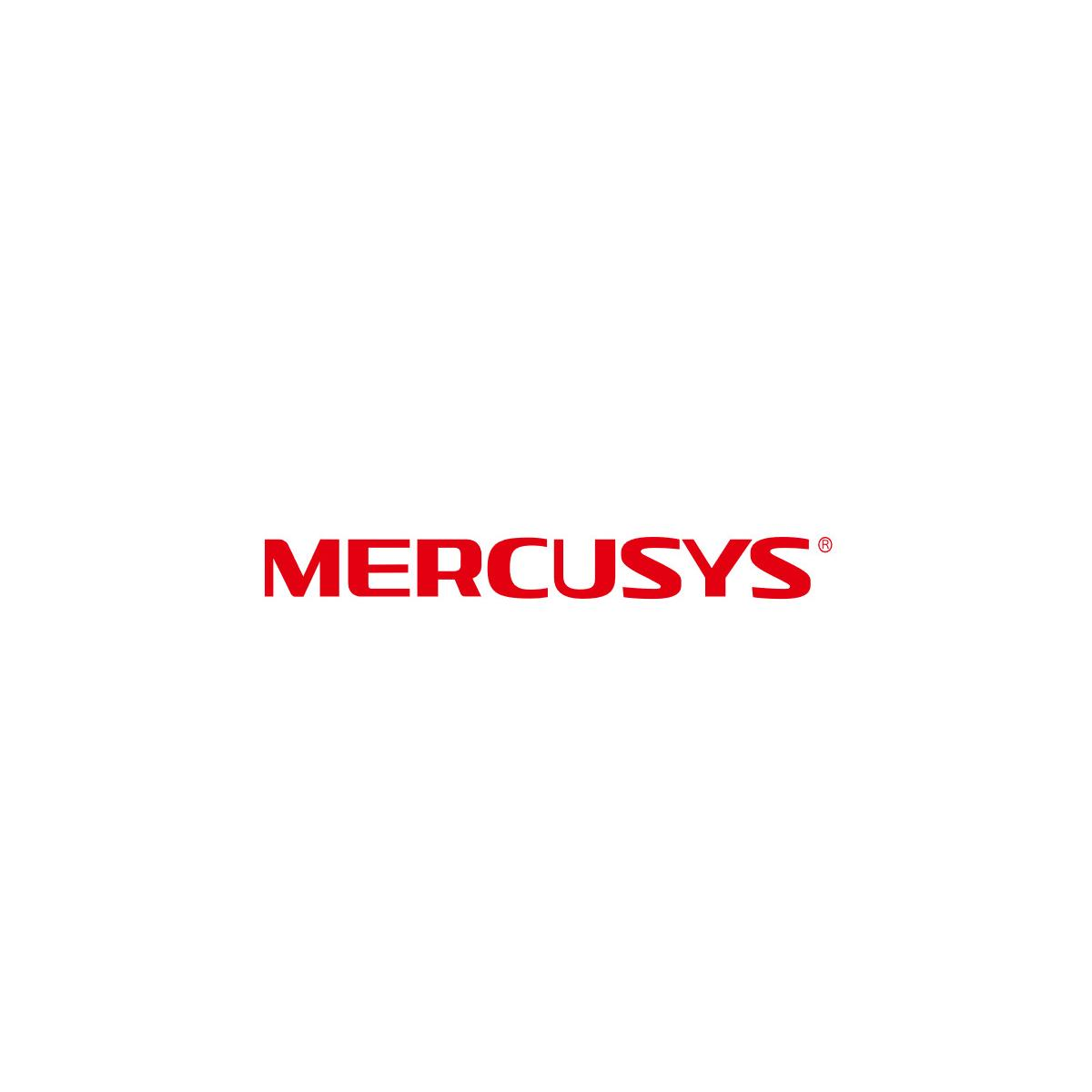 Roter MERCUSYS-Schriftzug mit kleinem R-Symbol daneben.