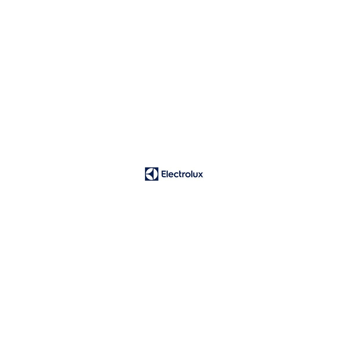 Logo Electrolux su sfondo bianco.