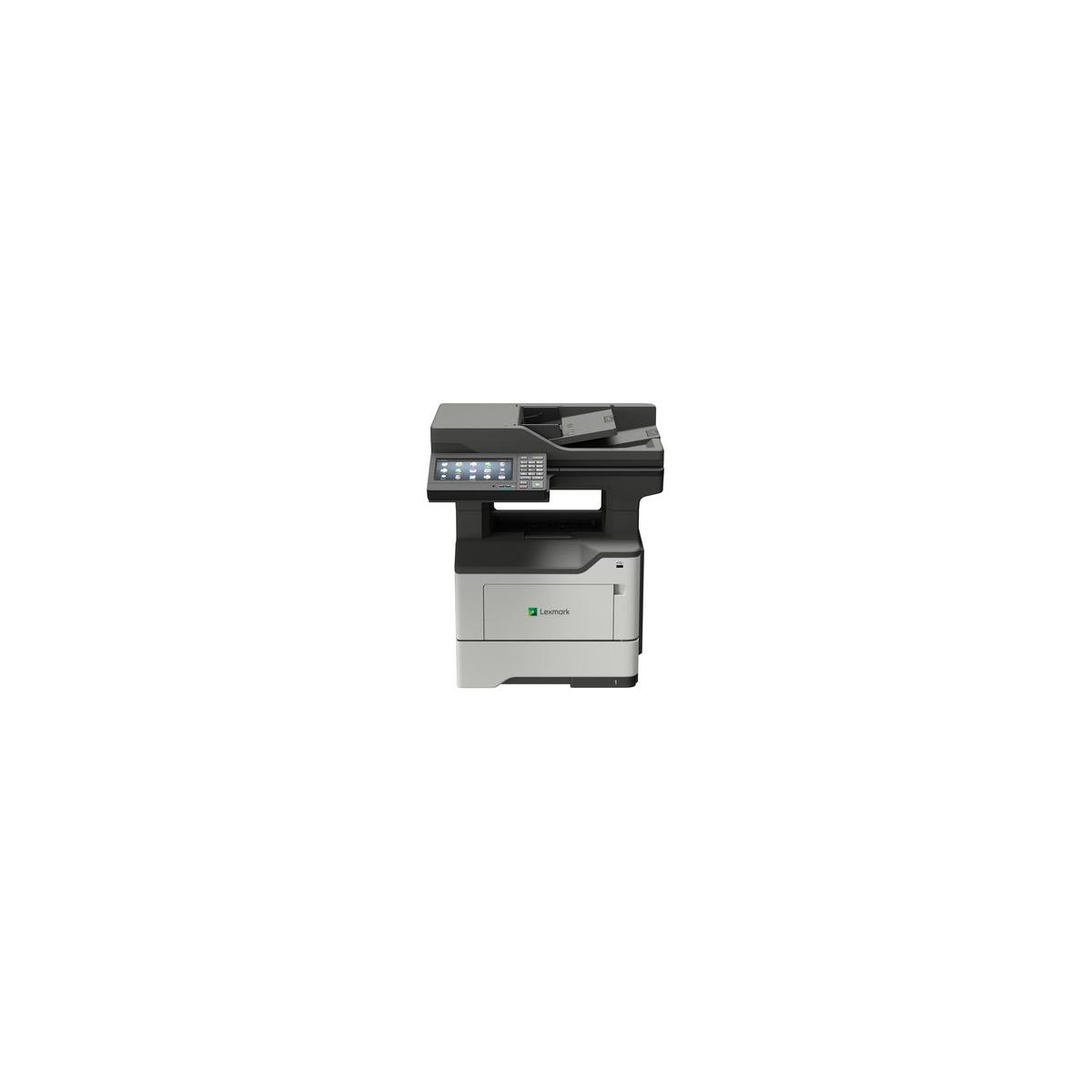 Una stampante multifunzione Lexmark su sfondo bianco.