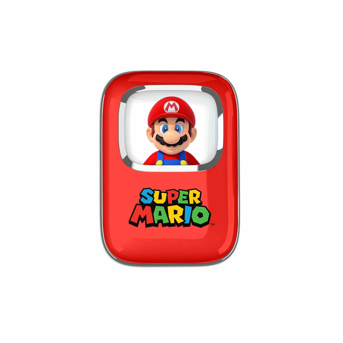 Rote Super Mario-Hülle mit Mario-Bild und Logo.