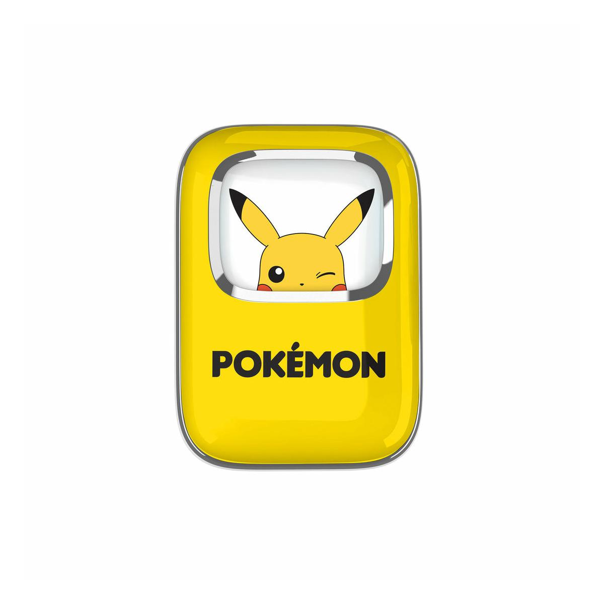 Un oggetto Pokémon giallo con Pikachu e la parola POKÉMON.