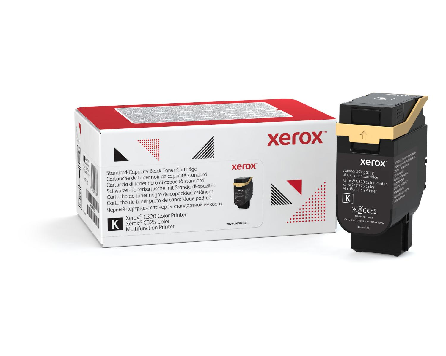 Czarny toner Xerox standard do drukarek C320/C325.
