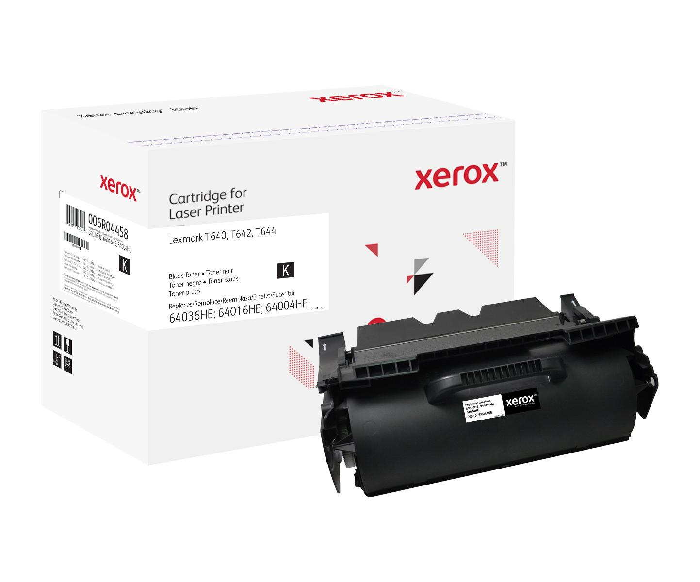 Schwarze Xerox-Tonerkartusche für Lexmark Drucker, Modell 006R04458.