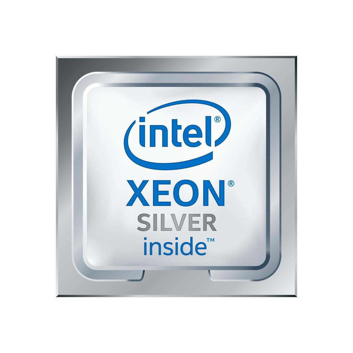 Intel Xeon Silver processor logo with "Intel Inside".