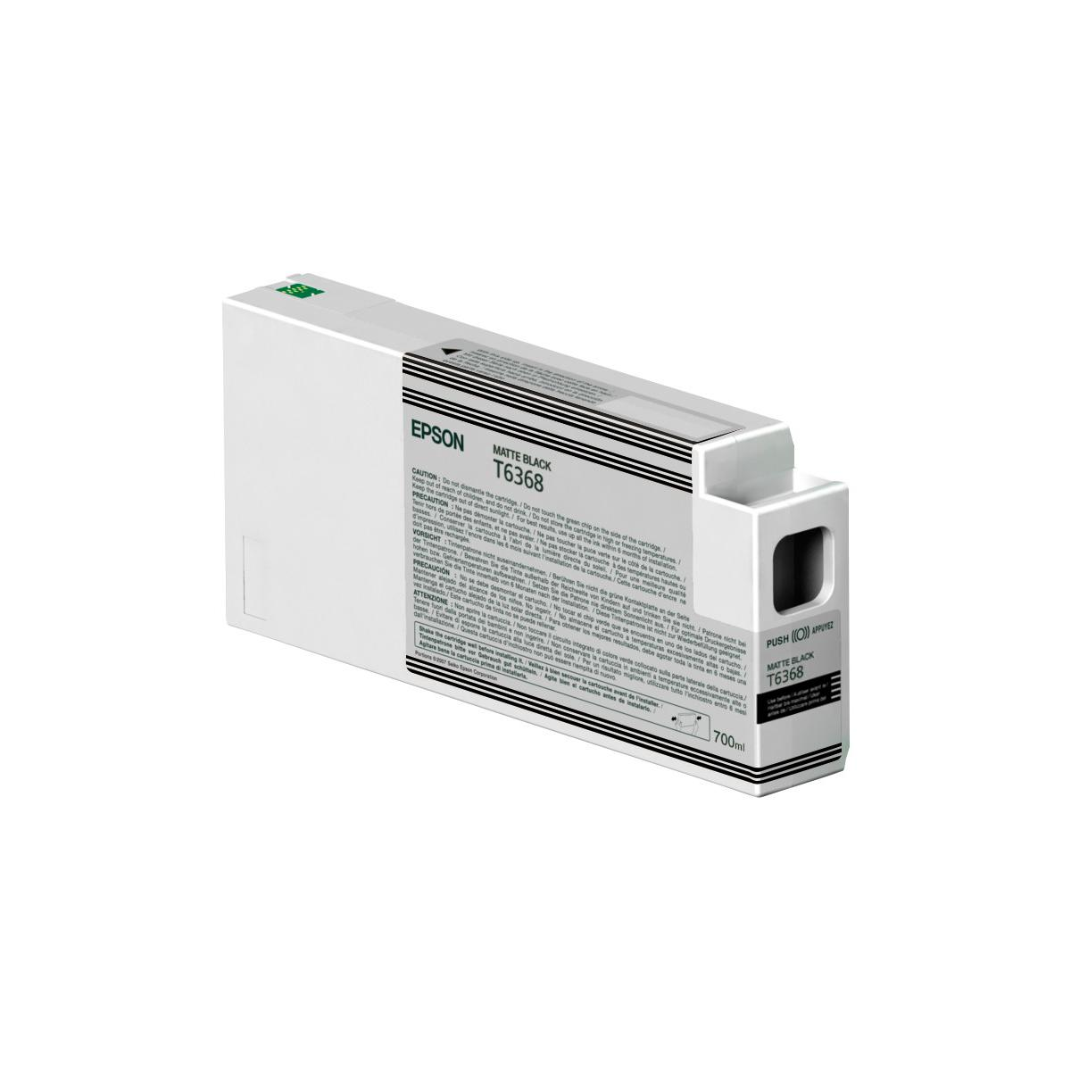 Cartuccia d'inchiostro Epson T6368 Nero Opaco, 700ml.