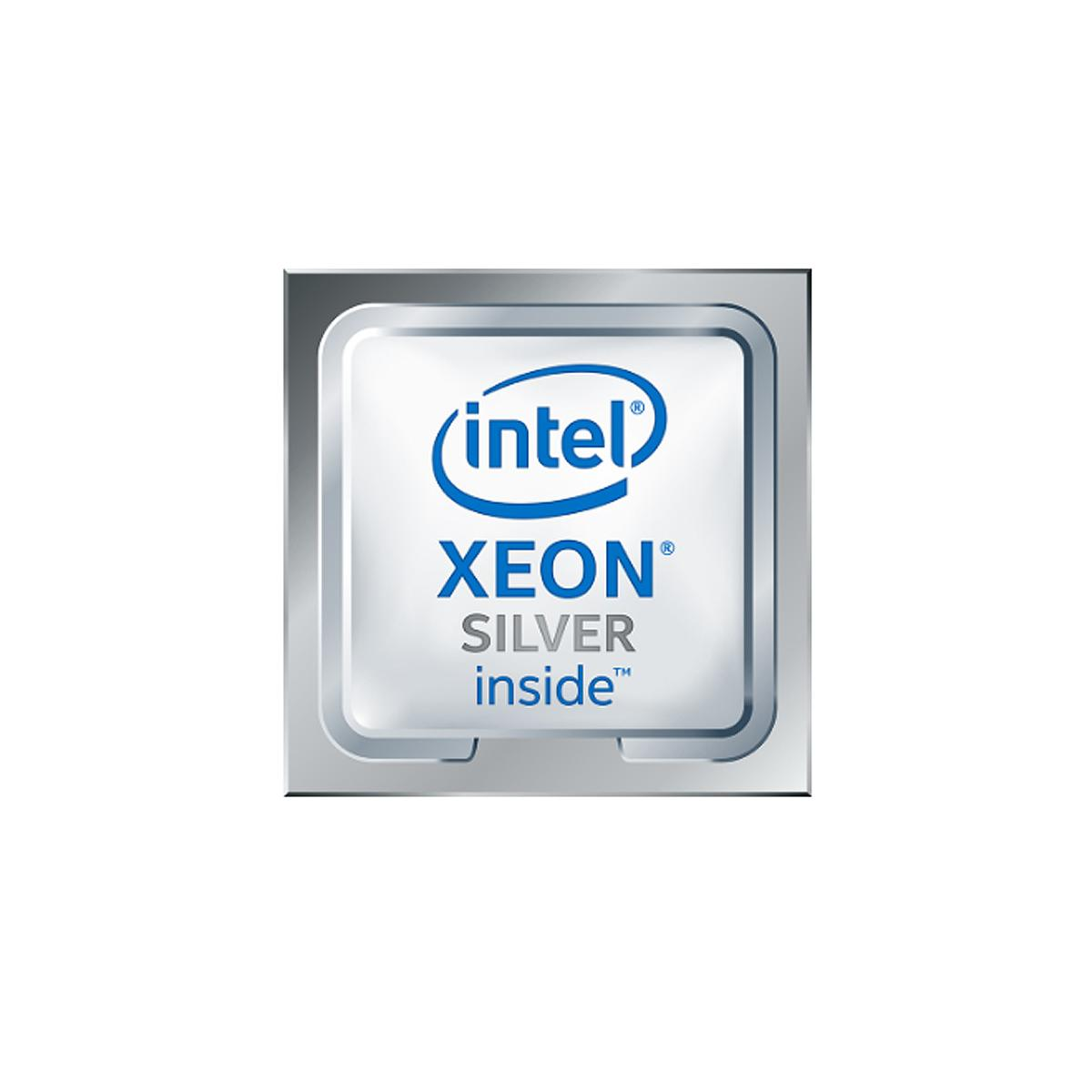 Logo Intel Xeon Silver inside sobre fondo blanco.