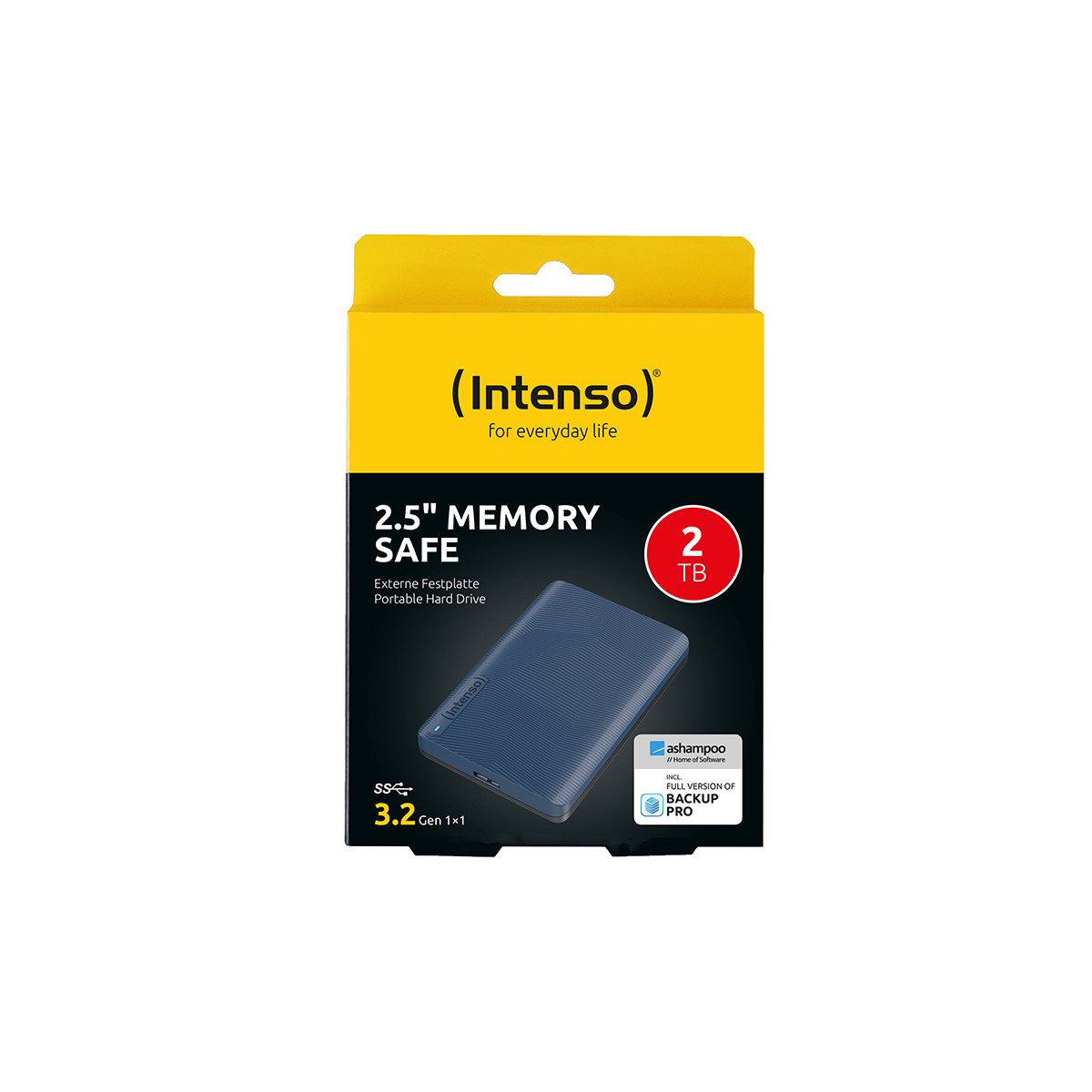 Intenso 2.5" Memory Safe externe Festplatte, 2 TB, blau, USB 3.2
